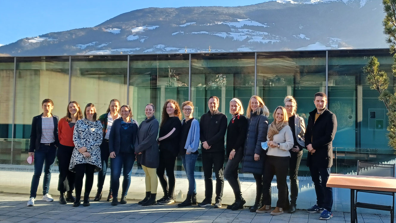 Gruppenbild der Projektpartner im italienischen Brixen